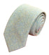 mint pistachio wool tie with blue flecks  and matching pocket square